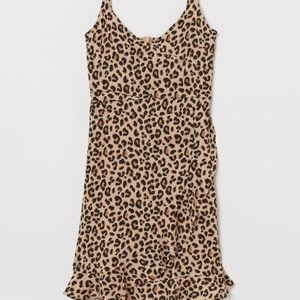 H&M Flounce-trimmed wrap dress